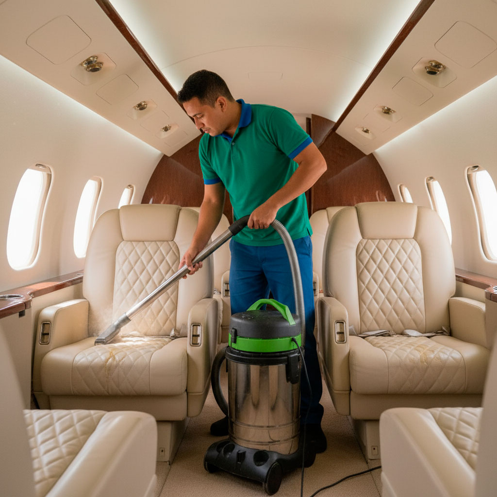 Limpeza de Assentos de Aeronaves