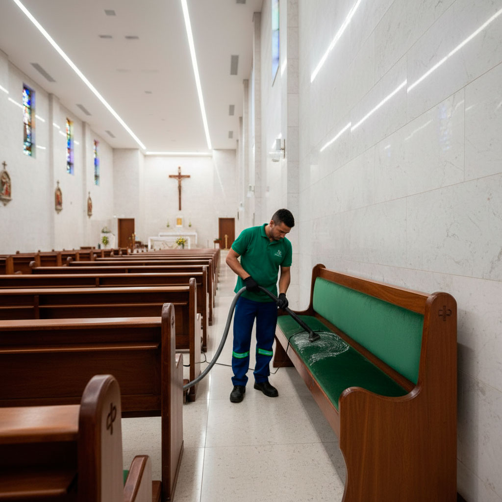 Lavagem Banco de Igreja