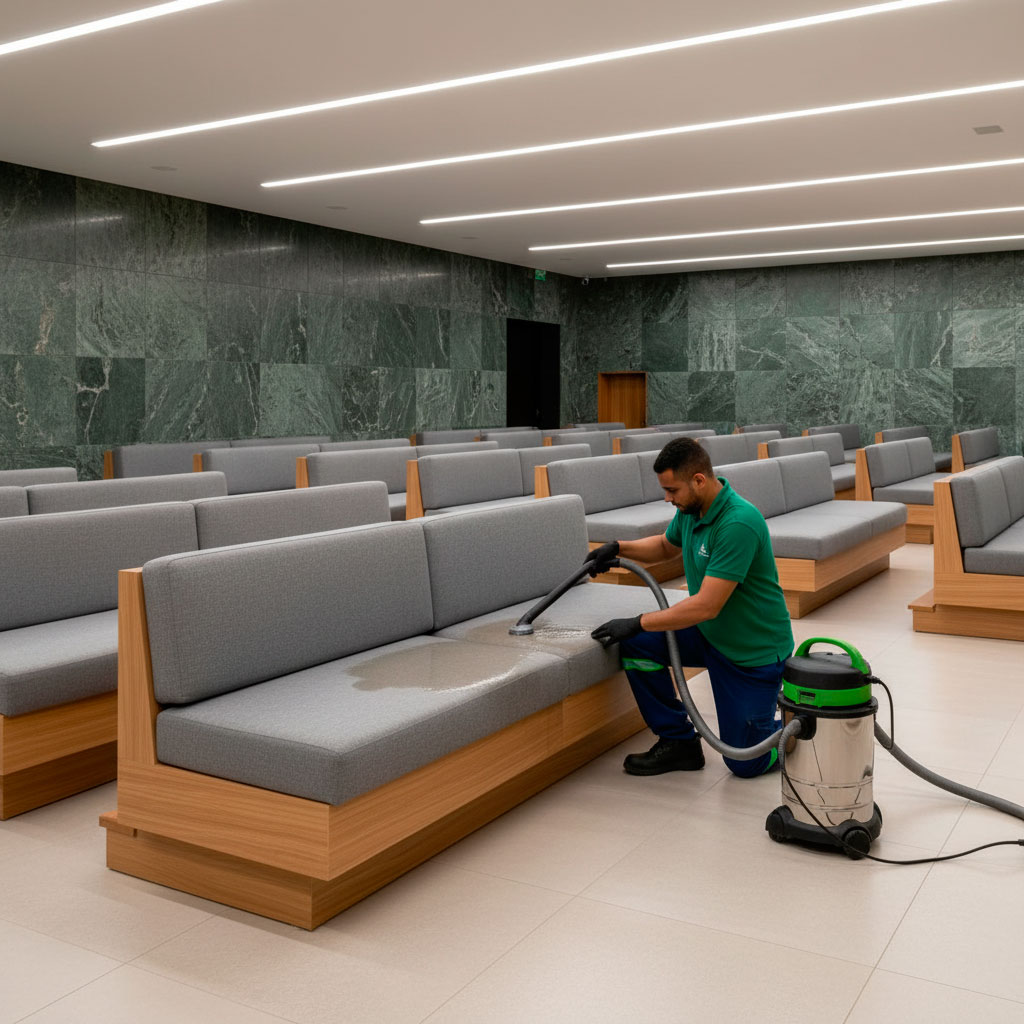 Higienização de Banco de Igreja