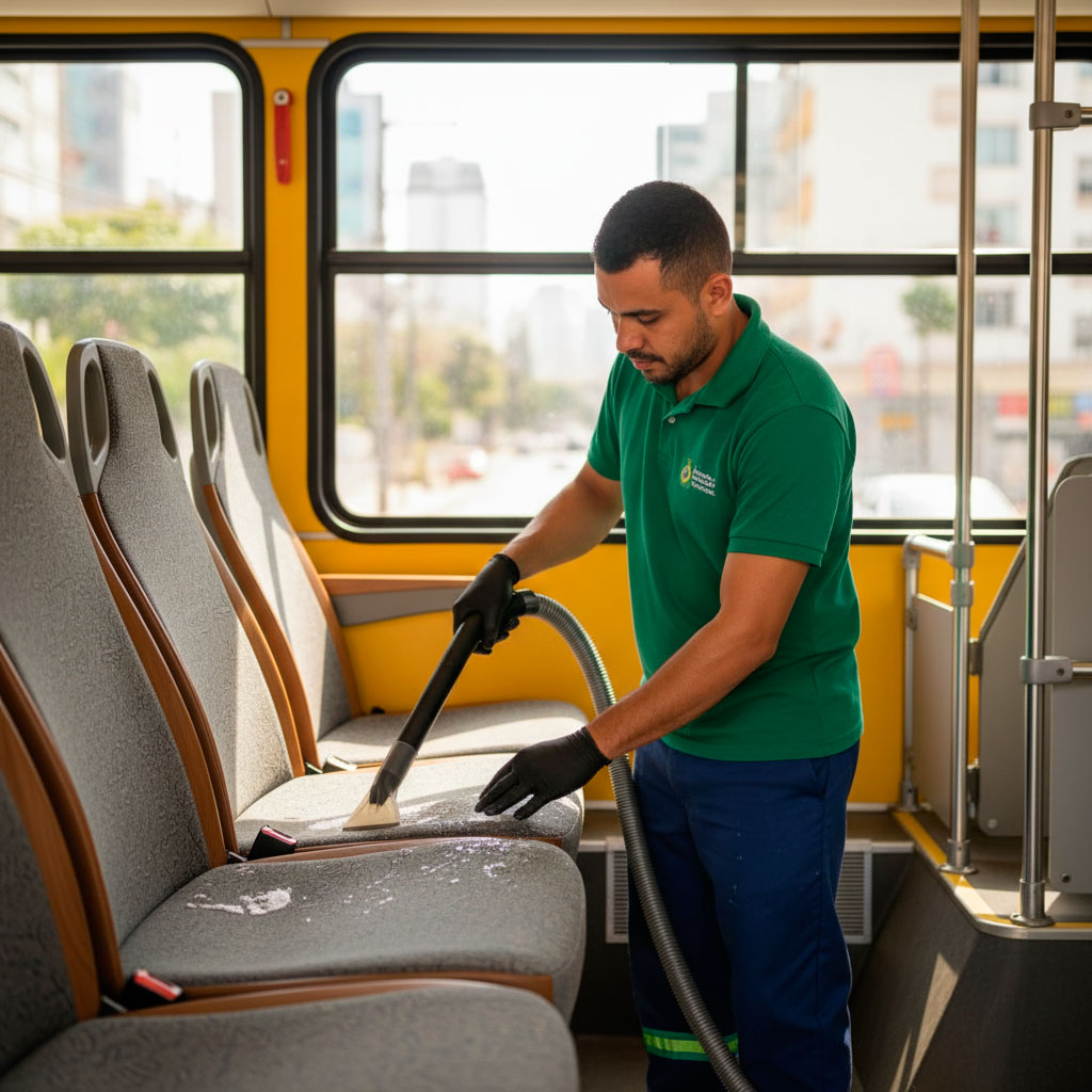 Limpeza de Bancos de Ônibus