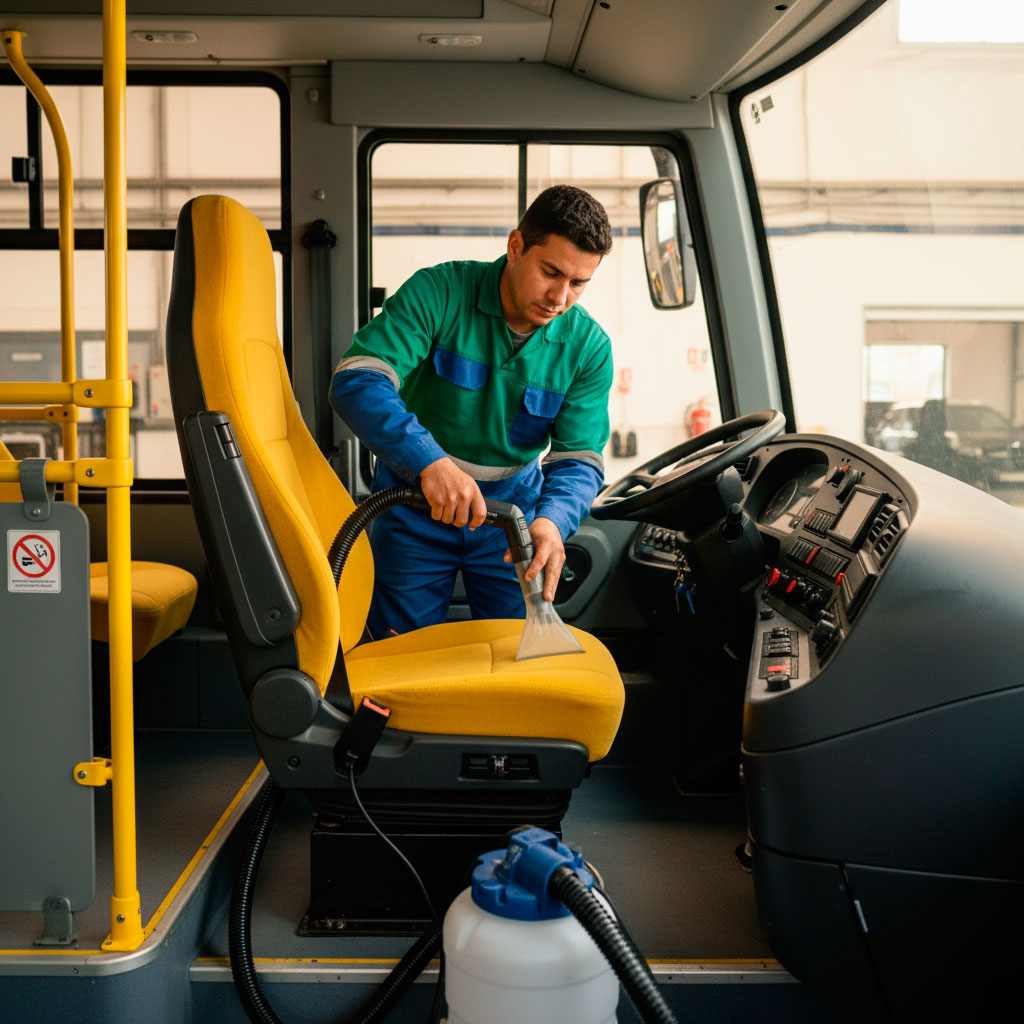 Higienização de Bancos de Ônibus