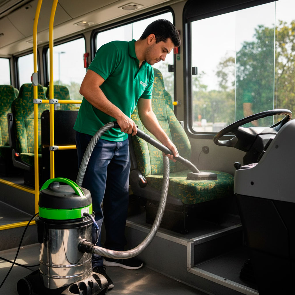 Limpeza de Bancos de Ônibus